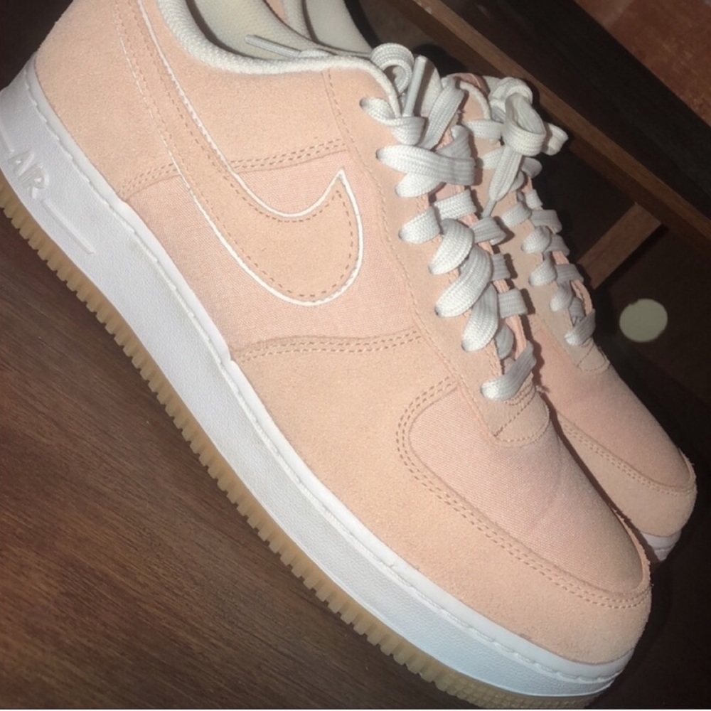Nike peach air force ones